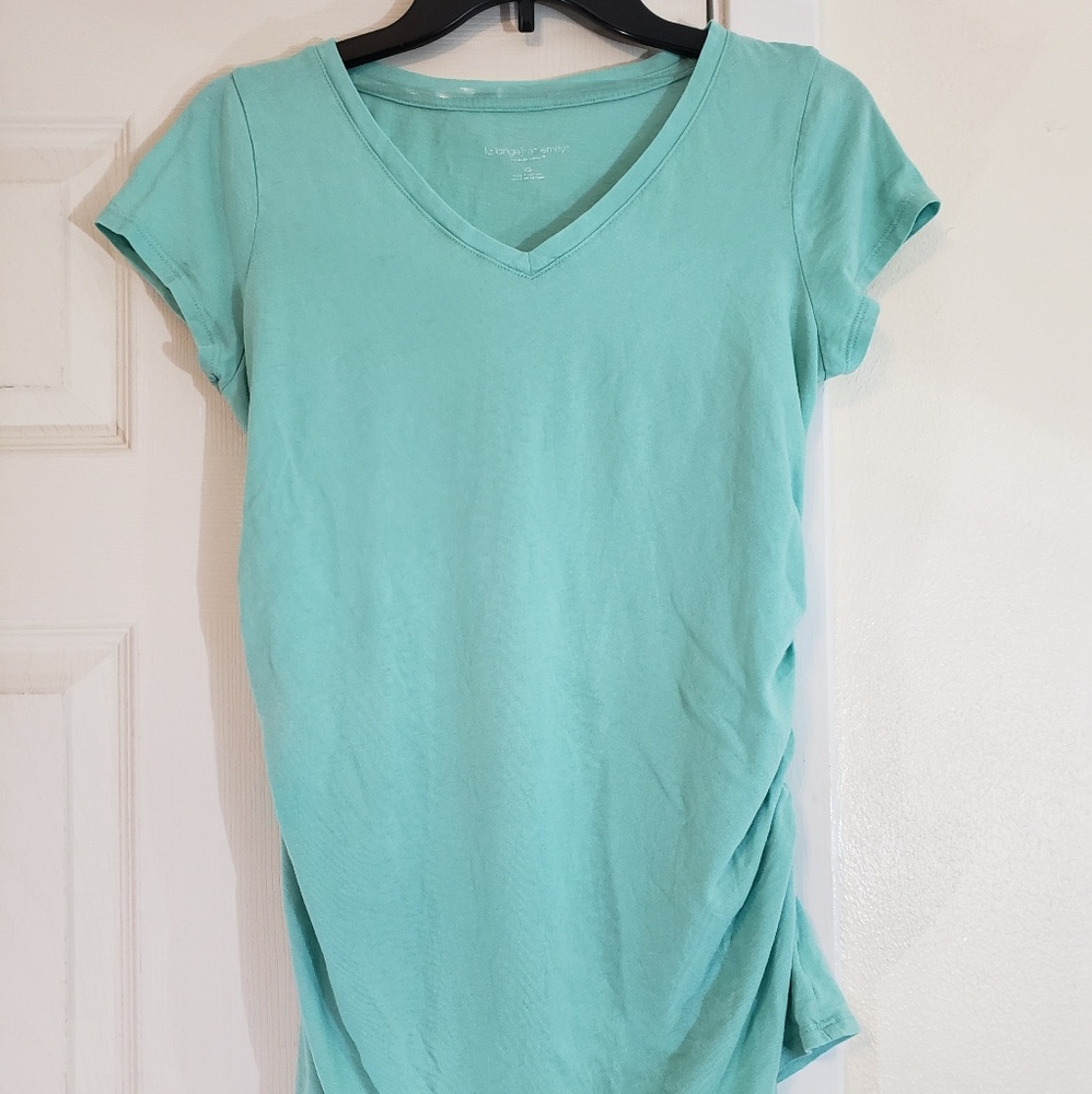 Short sleeve maternity shirt